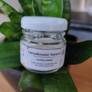 Desodorante Natural - com óleos essenciais de melaleuca e capim limão