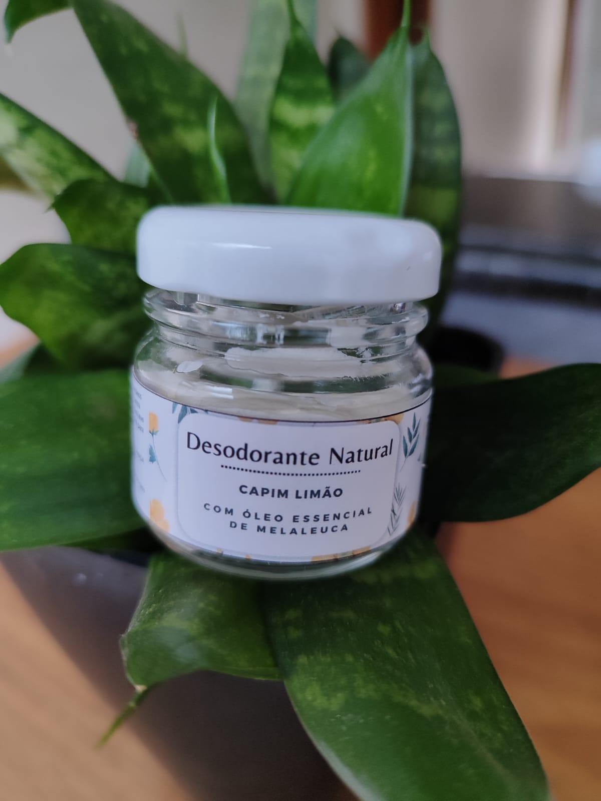 Desodorante Natural - com óleos essenciais de melaleuca e capim limão