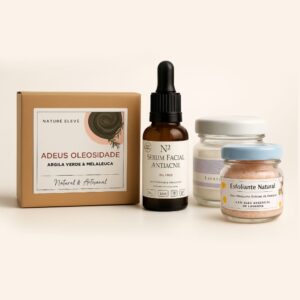 Kit Adeus Oleosidade - com sabonete facial, esfoliante, sérum e hidratante